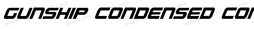 Gunship Condensed Condensed字体转换